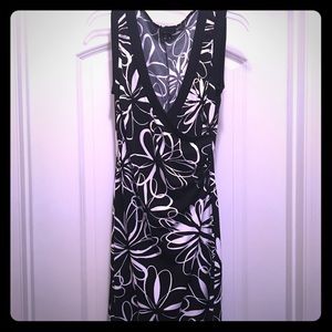 Black and White Floral Dress